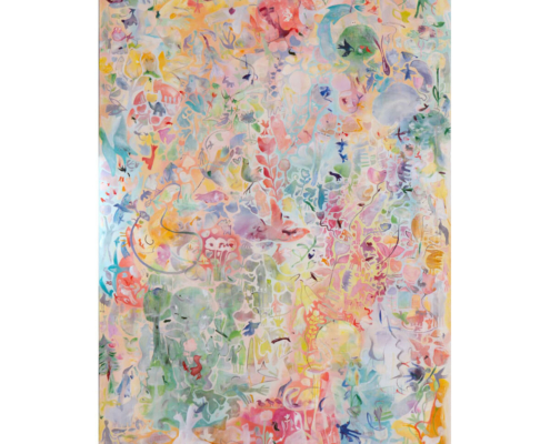 Christine Zanella Sein ist Liebe / 385, 2022 Acryl auf Leinwand, 220 cm x 130 cm